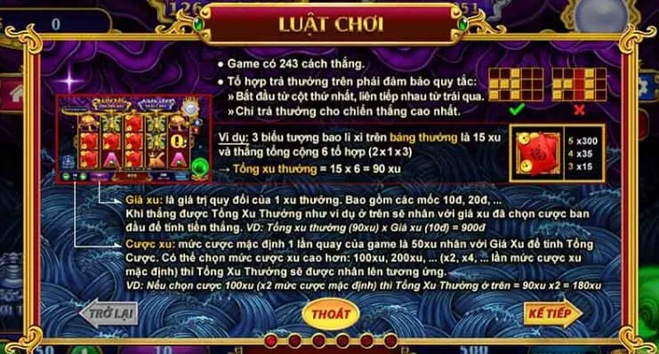 Luật chơi Nổ Hũ Kho Tàng Ngũ Long Luk88